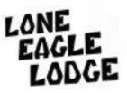 Sponsor • Constitution Week, Grand Lake, Colorado: Logo for the Lone Eagle Lodge.