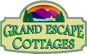 Sponsor • Constitution Week, Grand Lake, Colorado: Logo for the Grand Escape Cottages.
